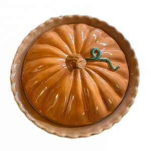 Vintage Treasure Craft Extra Large Pumpkin Pie Server
